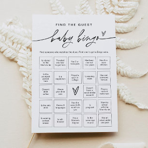 EVERLEIGH vindt het Bingo van de Gast Baby Kaart