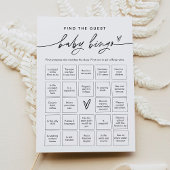 EVERLEIGH vindt het Bingo van de Gast Baby Kaart