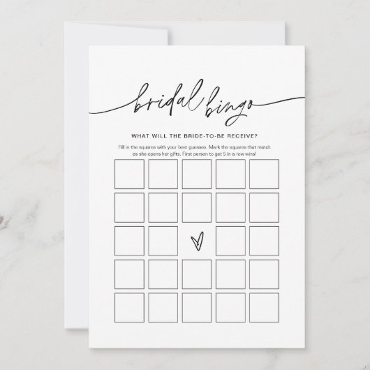 EVERLEIGH Vrijgezellenfeest Bingo Game Kaart (Voorkant)