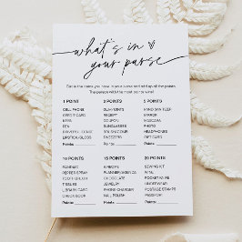 EVERLEIGH Wat zit er in je tas Vrijgezellenfeest s Kaart