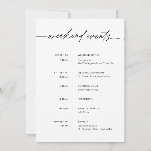 EVERLEIGH Weddenschap maakt dingen leuk om de rond Kaart (Achterkant)