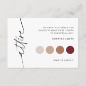 EVERLEIGH Wedding Attire Bridal Party Informatiekaartje (Voorkant)