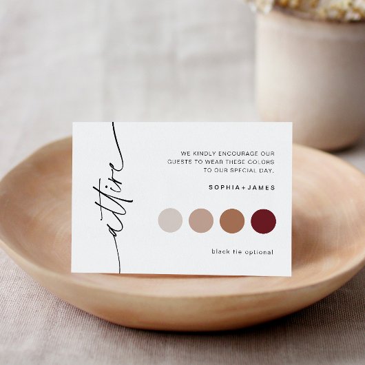 EVERLEIGH Wedding Attire Bridal Party Informatiekaartje