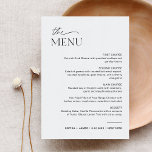 EVERLEIGH Wedding Dinner Menu 5x7 Kaart<br><div class="desc">Het Neve Collectie heeft een rijke marinekleur die perfect schone verfijning combineert met moderne flair. Het is ontworpen met een modern scriptlettertype dat stijl en elegantie uitsluit. Elk product in het collectie is doordacht gemaakt om een blik te tonen die zowel tijdloos als trendloos is.</div>