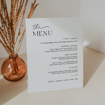 EVERLEIGH Wedding Dinner Menu 8x10 Reclamebord Met Voetstuk<br><div class="desc">Everleigh Collectie - een verbluffend en minimalistisch collectie met een modern lettertype voor kalligrafie dat zowel chic als stijlvol is. Dit collectie biedt een tijdloos en elegant ontwerp dat perfect is voor elke gebeurtenis, van bruiloften tot baby showers en alles daartussen. Beleef de elegantie en verfijning van het Collectie van...</div>