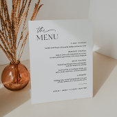 EVERLEIGH Wedding Dinner Menu 8x10 Reclamebord Met Voetstuk