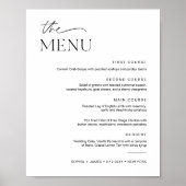 EVERLEIGH Wedding Dinner Menu Sign 8x10 Poster (Voorkant)