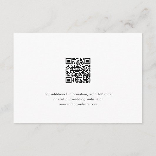 EVERLEIGH Wedding Guest Attire Enclosure Kaart (Achterkant)