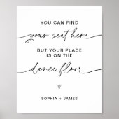 EVERLEIGH Wedding Seding Place Card Sign Poster (Voorkant)