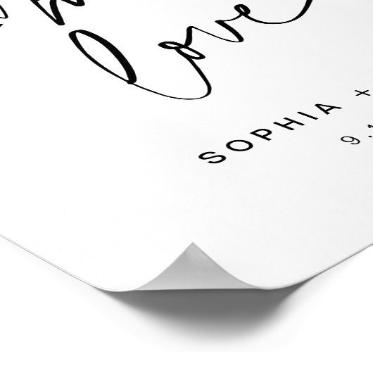 EVERLEIGH Wedding S'mores Sign S'more Love Poster (Hoek)