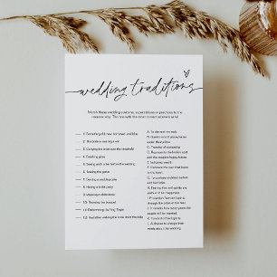 EVERLEIGH Wedding Traditions Bridal Game Kaart