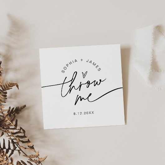 EVERLEIGH Weduwen sturen Petal Confetti Toss af Vierkante Visitekaartje