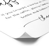 EVERLEIGH Wine Raffle Vrijgezellenfeest Game Sign Poster (Hoek)