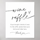 EVERLEIGH Wine Raffle Vrijgezellenfeest Game Sign Poster (Voorkant)