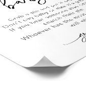 EVERLEIGH Zeg niet dat het Baby-spellenteken Poster (Hoek)