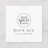 EVERLY Art Deco Business Logo QR Code Thank You Kortingskaartje (Voorkant)