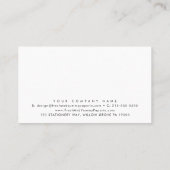 EVERLY Art Deco Minimal Business Reward 6 Punch Klantenkaartje (Achterkant)