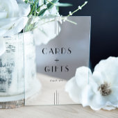 EVERLY Art Deco Zwarte Kaarten en geschenken bruil Acryl Bord