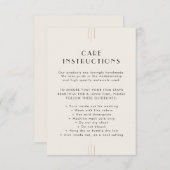 EVERLY Ivory Business Product Care Instructions Informatiekaartje (Voorkant / Achterkant)