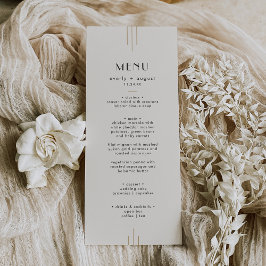 EVERLY Retro Art Deco Ivoorkleurig Goud Zwart Brui Menu