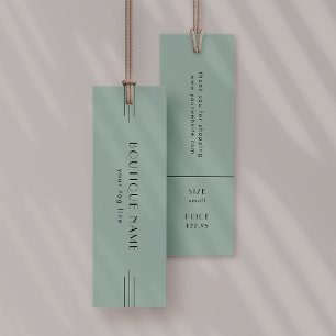EVERLY Sage Hang Tags Kledinglabel Prijskaartje Mini Visitekaartjes