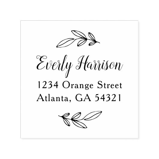 Everly Script Zelfinktende Stempel (Design)