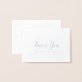 Everly Wedding Bedankt Folie Kaarten (Voorkant met envelop)