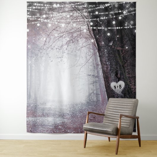 Evermore | Betoverde Bos Bruiloftsfotobehang Wandkleed (In situ)