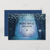 Evermore betoverde Forest bruiloft repetitie diner Kaart (Voorkant / Achterkant)