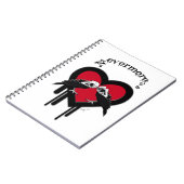 Evermore (Black Lettering) Notitieboek (Linkerzijde)