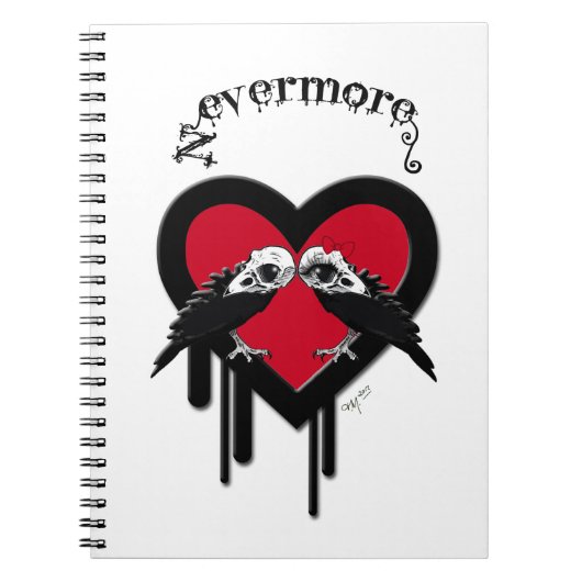 Evermore (Black Lettering) Notitieboek (Voorkant)