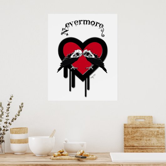 Evermore (Black Lettering) Poster (Keuken)