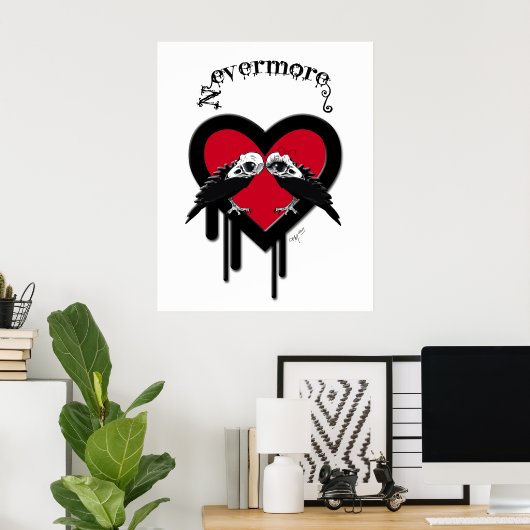 Evermore (Black Lettering) Poster (Thuiskantoor)