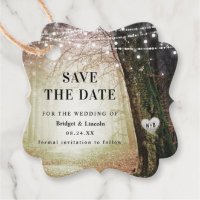Evermore Enchanted Forest Save The Date met Foto