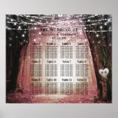 Evermore | Enchanted Forest Table Seating Chart Poster (Voorkant)