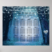 Evermore | Enchanted Forest Table Seating Chart Poster (Voorkant)