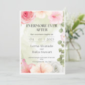 Evermore Ever Na Bruiloft Digitale Uitnodiging (Staand voorkant)