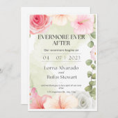 Evermore Ever Na Bruiloft Digitale Uitnodiging (Voorkant / Achterkant)