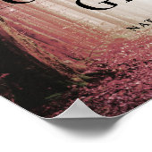 Evermore | Kantelbossen | Roze Kaarten en cadeautj Poster (Hoek)