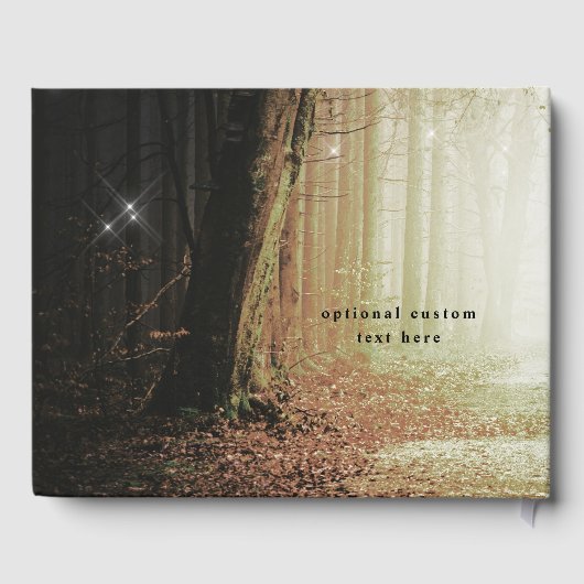 Evermore | Kantelend bos | Amber Wedding Gastenboek (Achterkant)