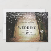 Evermore | Kantelend bos | Amber Wedding Kaart (Voorkant)