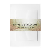 Evermore | Kantelend bos | Amber Wedding Uitnodigingen Wikkel (Voorkant Voorbeeld)