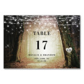 Evermore | Kantelend bos | Blauw huwelijk Kaart (Achterkant)