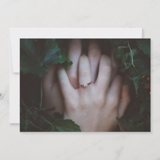 Evermore | Kantelend bos | Moss Wedding Kaart (Achterkant)