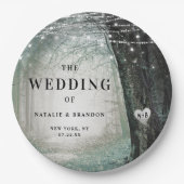 Evermore | Kantelend bos | Moss Wedding Papieren Bordje (Voorkant)