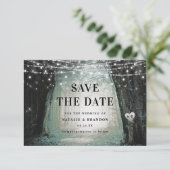 Evermore | Kantelend bos | Moss Wedding Save The Date (Staand voorkant)