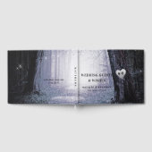 Evermore | Kantelend bos | Paars huwelijk Gastenboek (Volledig)