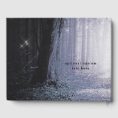 Evermore | Kantelend bos | Paars huwelijk Gastenboek (Achterkant)