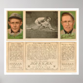 Evers Chance Baseball 1912 Poster (Voorkant)