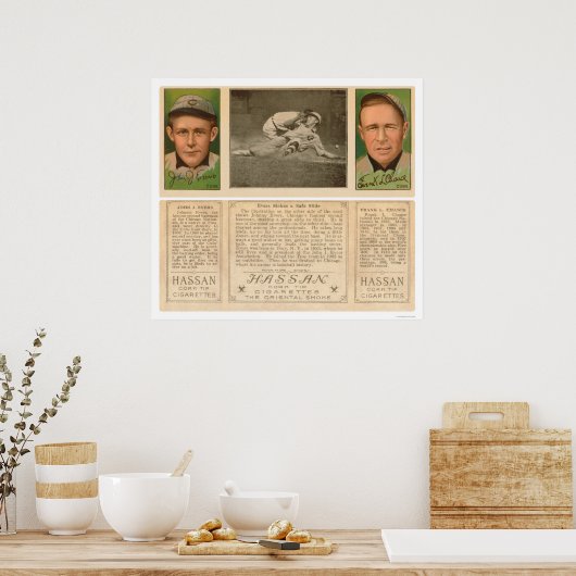 Evers Chance Baseball 1912 Poster (Keuken)